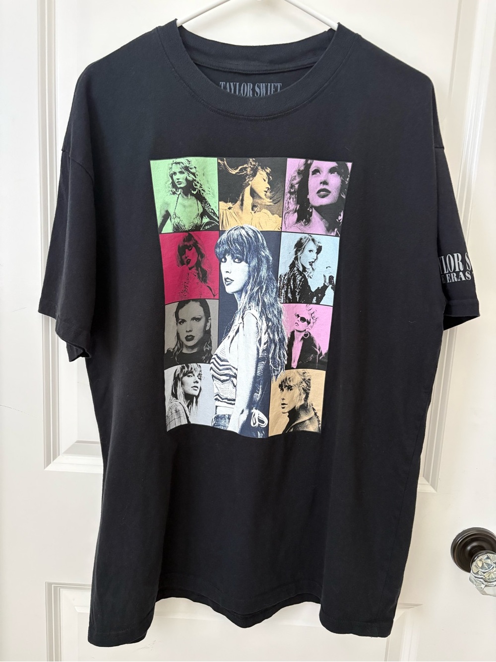 Official Taylor Swift The Eras Tour 2023 Concert Graphic T-Shirt Black Size L